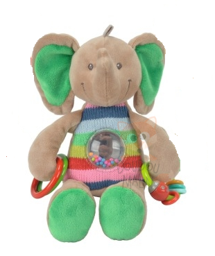  woodstock activity toy elephant brown green 